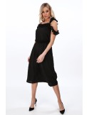 Rochie neagra cu bretele de zi cu zi MP60354 - Magazin online - Boutique